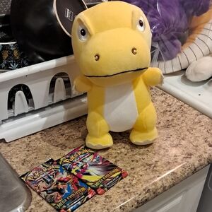 Pokemon Yellow and White Plush Reptile Toy